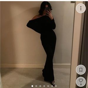 L’agence floor length backless dress.